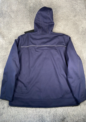 Harley Davidson Deflector Hooded Knit Riding Jacket Size L-2XL Men Navy Blue - Picture 2 of 9