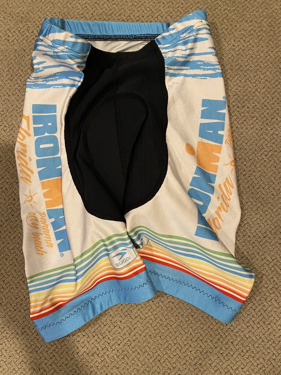 Mens Sugoi Florida Ironman Triathlon Padded Cycling Shorts