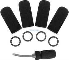 Replacement 4 Pack Foam Mic Covers For Bose A30, A20, A10 Aviation Headphones