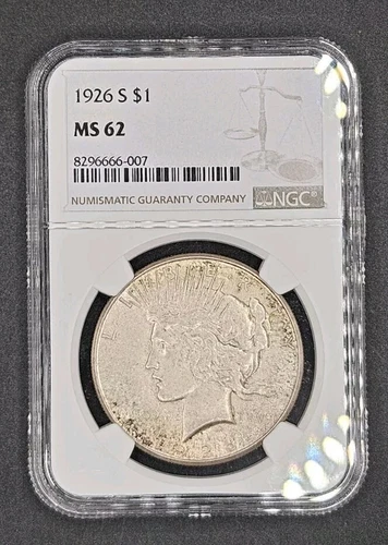 1926-S Peace Dollar | NGC MS62