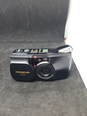 Olympus Infinity Stylus Zoom DLX 35mm Film Camera Black *PARTS AS IS*