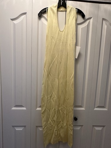 KHAITE THE CORALINE DRESS YELLOW. NWT Size Med. $2280 Retail - Picture 5 of 14