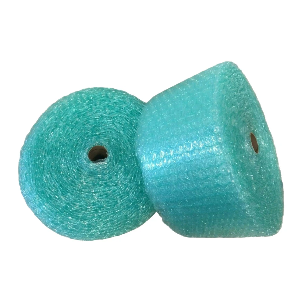 ZV 1/2" x 12" x 1000' 1000FT Large Recycled Bubble Padding Cushioning Wrap Roll - Image 2 of 2