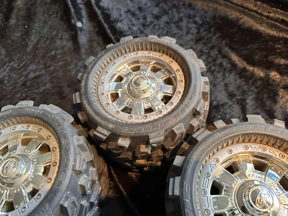 Proline Big Joe 3.8 Reifen WELD Racing Commando Felgen BEADLOCK Retro Selten - Bild 3 von 4