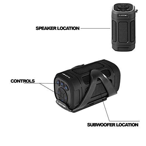 – Altavoz Inalámbrico Impermeable Portátil Bluetooth 5.0 Altavoz con Bicicleta Negro - Imagen 3 de 7