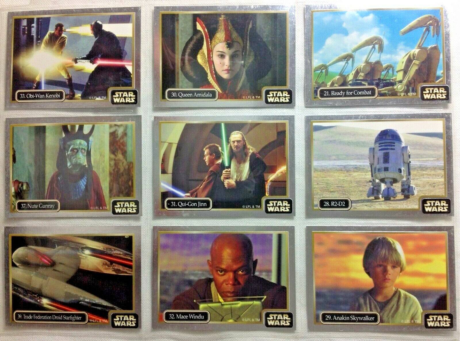 STAR WARS EPISODE 1 - IKON AUSTRALIA 1999 - VARIOUS SILVER PARALLEL CARDS - Picture 2 of 3