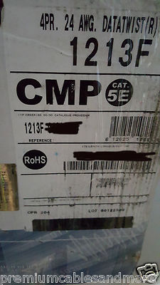 Belden Wire 1213F 24/4P CAT5E F/UTP DataTwist Plenum Network Cable Black/100ft
