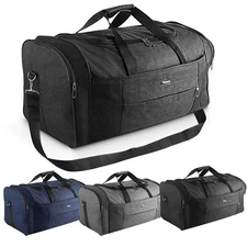 Military Canvas Duffle Bag-Heavy-Duty Gym&Travel Luggage with Shoulder Strap 92L