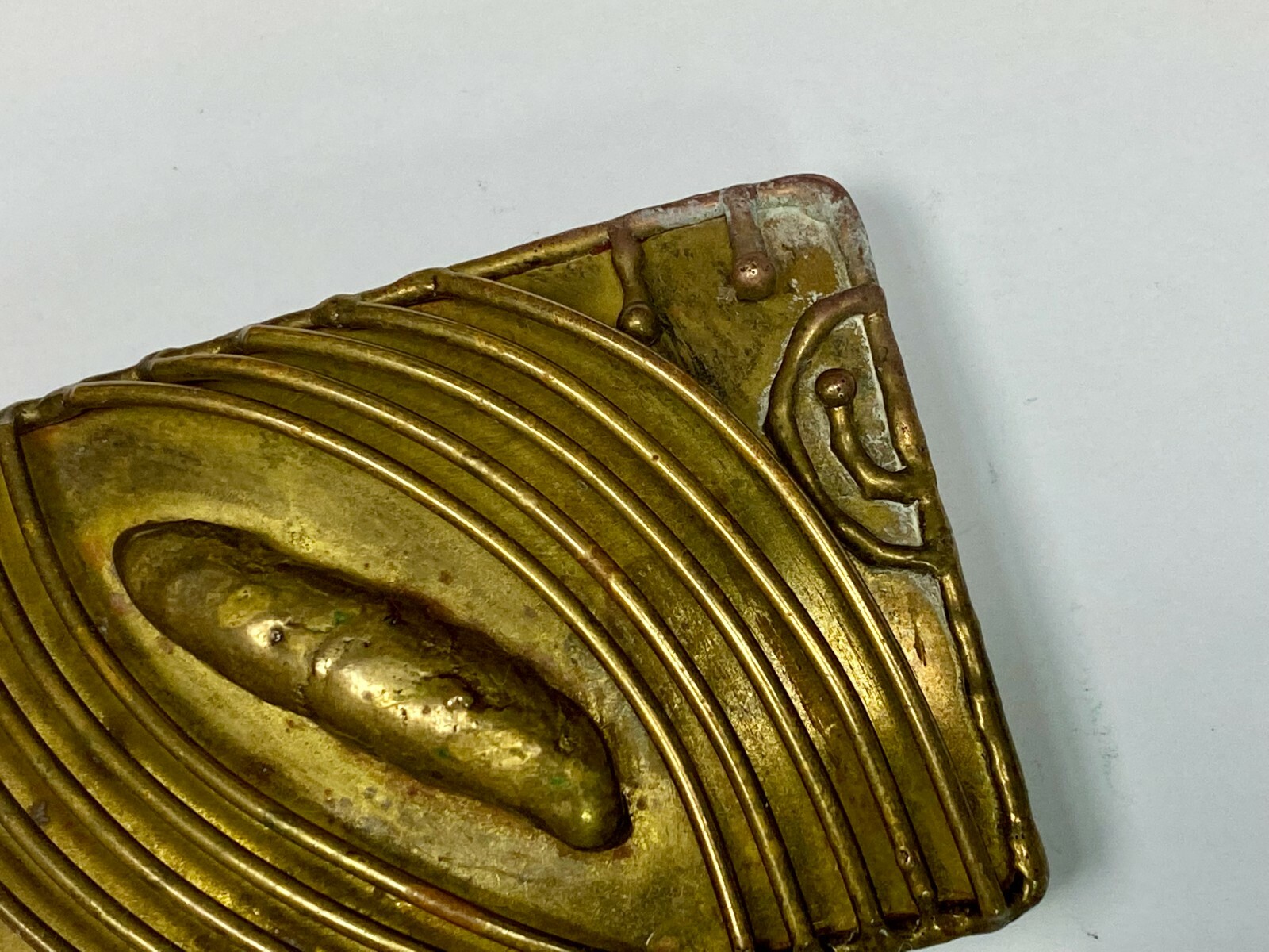 Luciano Brutalist Modernist Rectangular Metal Vin… - image 8