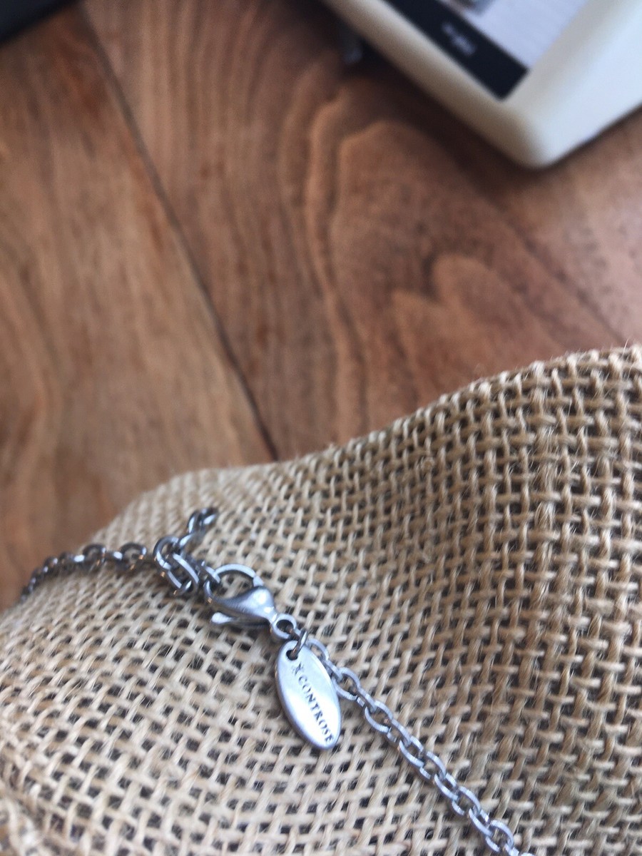 Controse Raw Steel Stainless  Steel Chain Necklace With Wyrm Dragon 🐉 Pendant View 3