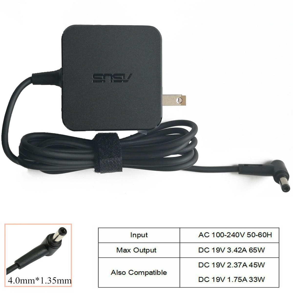 65W AC Adapter Charger For Asus Zenbook UX305F UX303UA