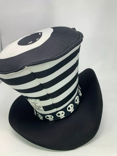 Nightmare Before Christmas NBC Stripe Tall Hat Jack Skellington Adjustable - Picture 3 of 5