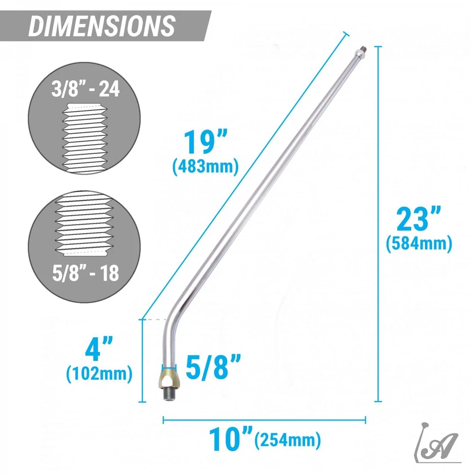 Push Button Transmission Shifter Kit w/ 23 Chrome Arm for Chrysler 518 - Image 4 of 4