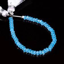 Natural Blue Quartz Gemstone Rondelle Shape Faceted Beads 3X3X2mm Strand 4" E603