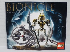 LEGO BIONICLE TITANS TAKANUVA (8596) COMPLETE FIGURES WITH MANUAL FREE SHIPPING