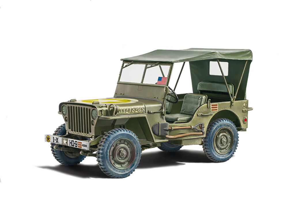 Italeri 1:24 Willys Jeep MB Plastic Model Kit