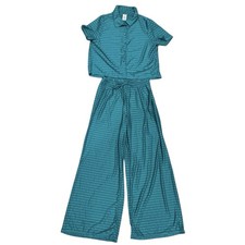 Hurley 2-Peice Lightweight Swim Cover Up Set Women's Sz Large Teal Green EUC