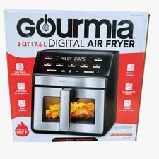 Imagen de Gourmia 8-Qt Digital Air Fryer w Window/Light 1700W Crisper Tray Wire Rack 450F