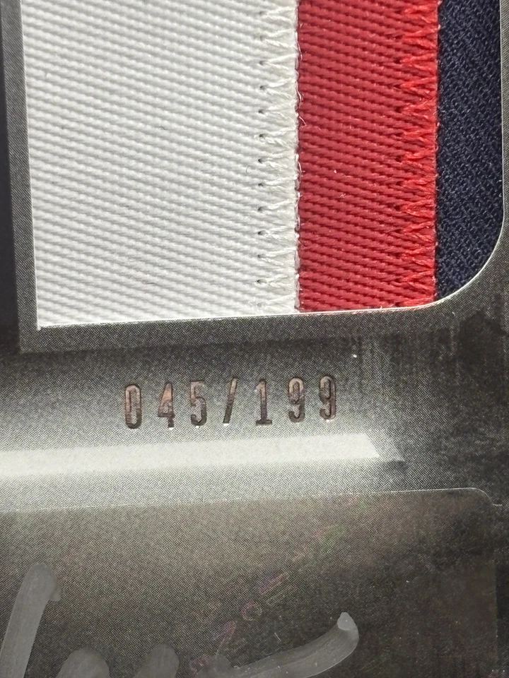 2021 Panini Black Rookie Nico Collins #230 Patch Auto /199 - Texans - Tri Color - Image 2 of 3