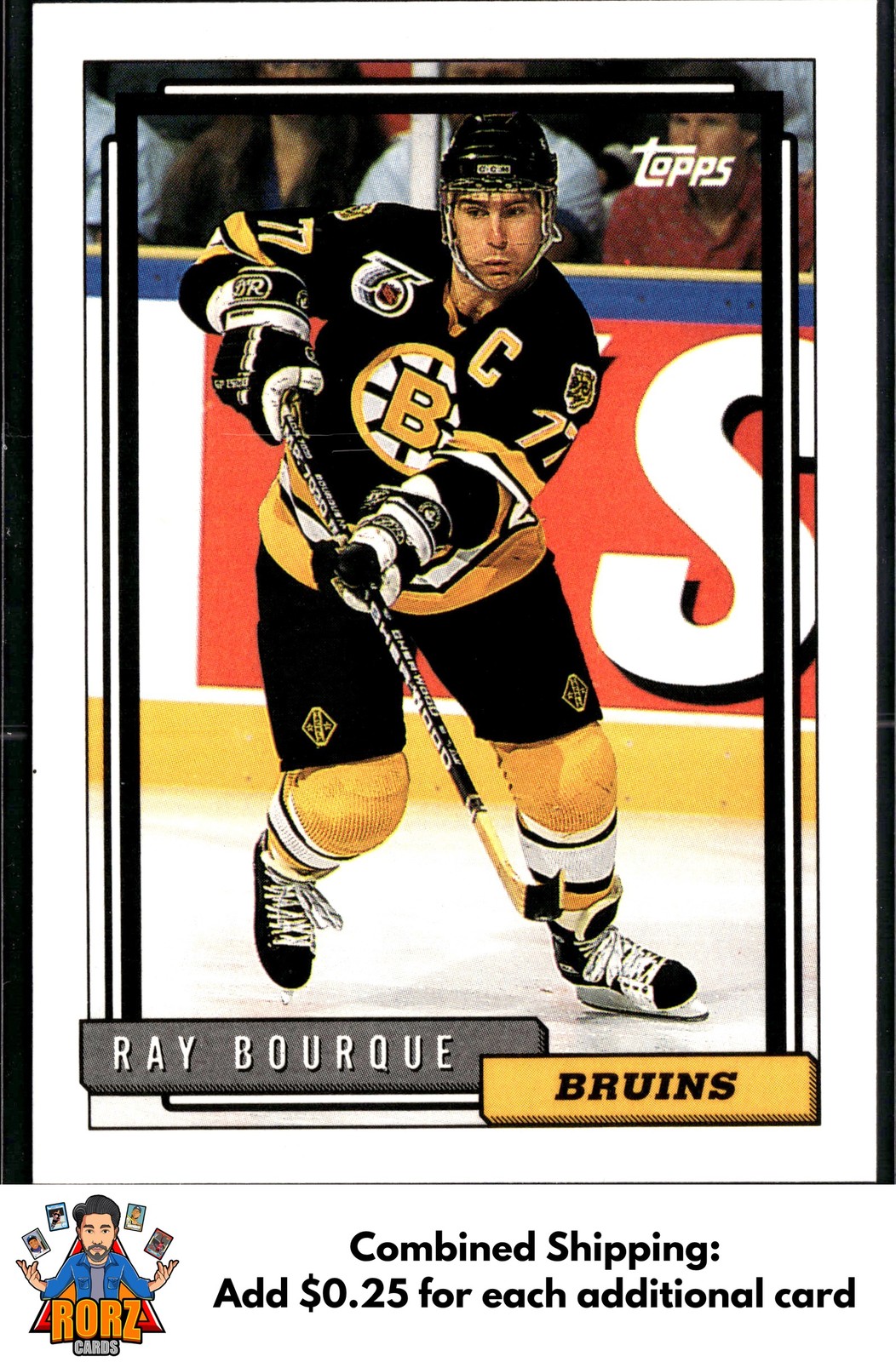 Ray Bourque 1992-93 Topps #221 Boston Bruins