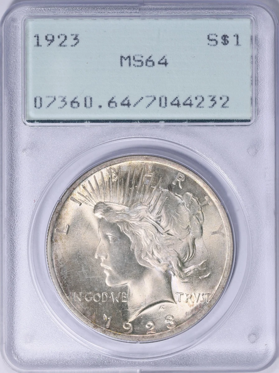 MS 64 Graded 1923 Year Peace Dollars (1921-1935) for sale | eBay