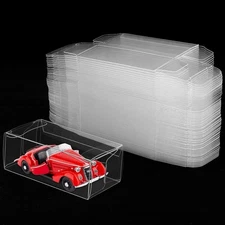 120 PCS 1/64 Display Case for Model Car,Clear Display Case,Storage Display Ca...