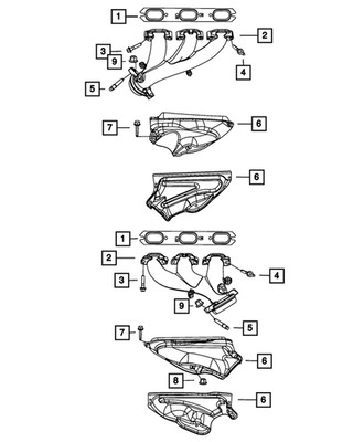 Genuine Mopar Double Ended Stud Mounting 6507644AA