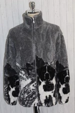 Men's Japanies Brands Teddy Sherpa Vintage Fleece Dog's Pullower Jumper Size S