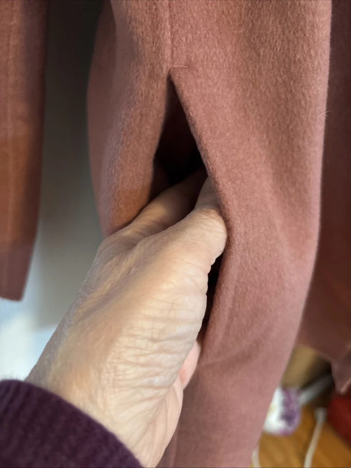 Tahari Wool Blend Blazer Jacket Pink W Pockets Size M - Image 3 of 4