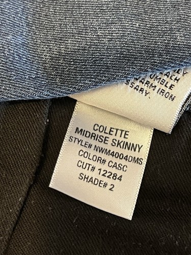 Hudson Colette Jeans Sz 27 Midrise Skinny Raw Hem - Picture 7 of 8