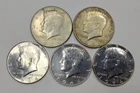 1964 Kennedy Silver Half Dollar Lot of 5 Coins