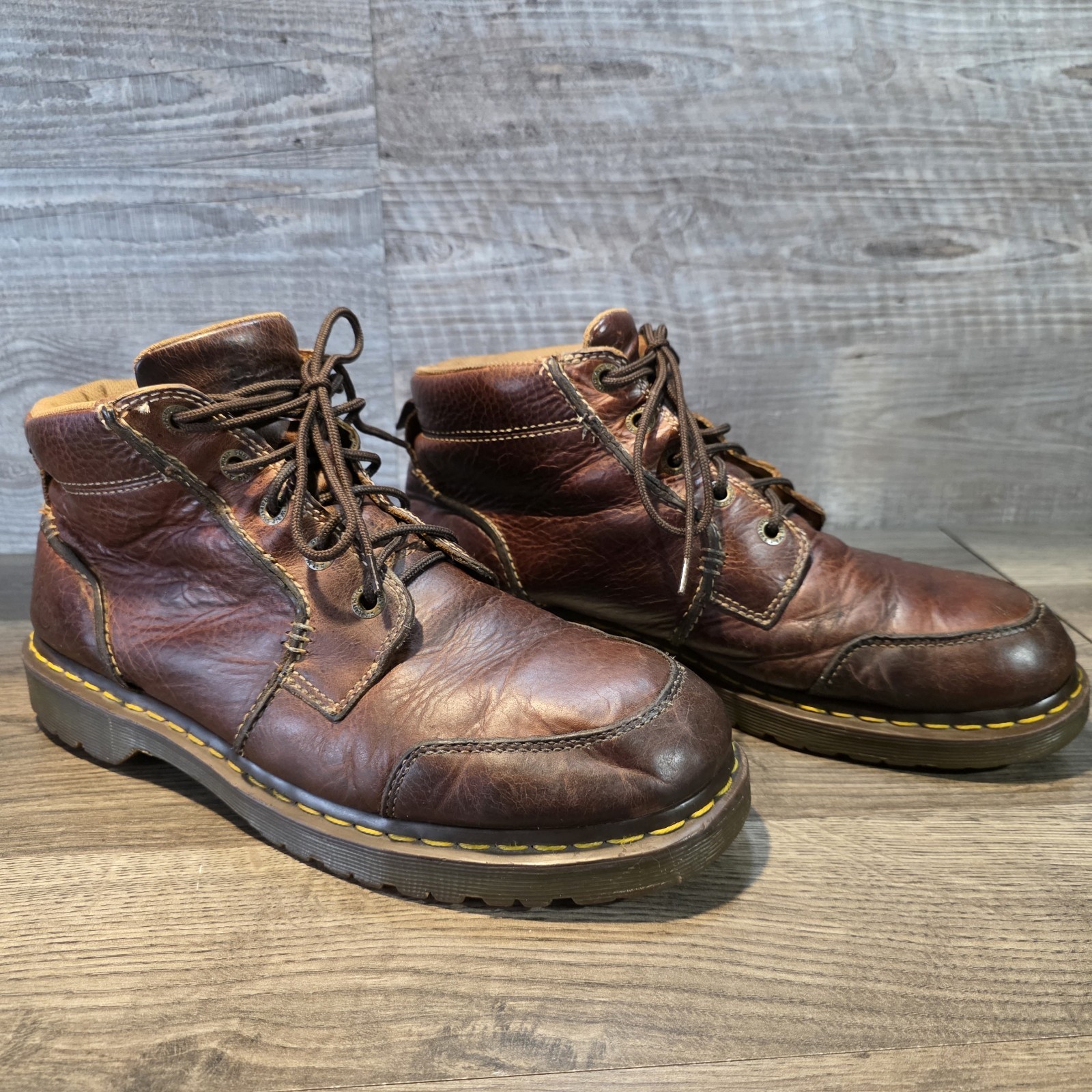 Dr. Martens Nathan Boots Mens Size US 12 Brown Leather Chukka Ankle Casual