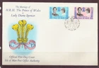 Isle of Man, First Day Cover with insert, Royal Marriage of Charles & Diana 1981