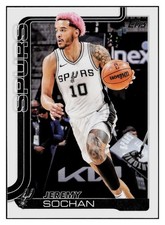 Jeremy Sochan 2025-26 Topps #199 San Antonio Spurs NBA *315