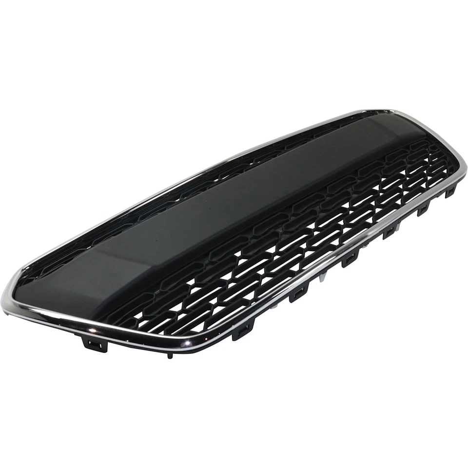 Rejilla de parachoques para Chevrolet Spark 2016-2018 texturizada gris oscuro inferior delantera Foto 2 de 4