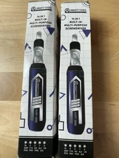 2 QTY - ALMIGHTY TOOLS Ratchet Screwdriver Set 14-in-1 Multi Bit Pivot ALMT-0006