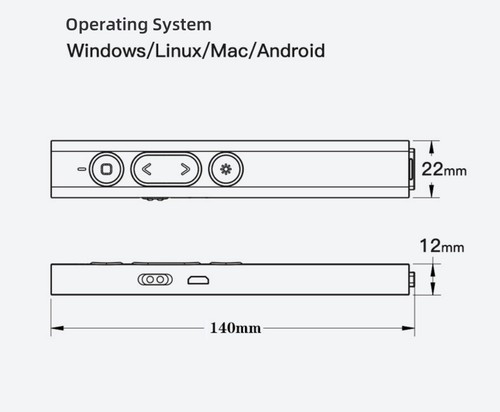 Wireless Presenter Laser Pointer PPT Remote Control Pen Power Point Presentation - Afbeelding 5 van 7