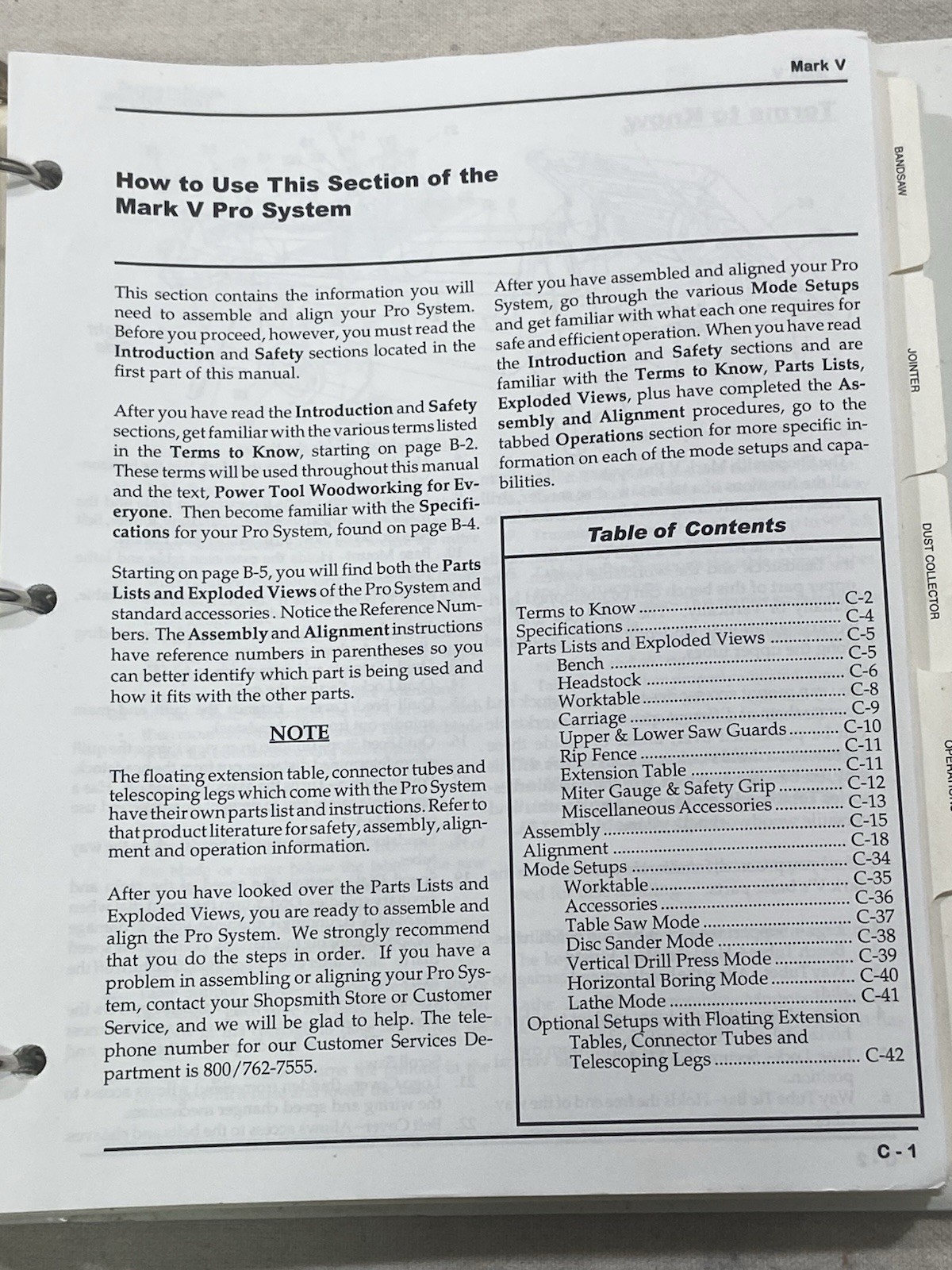 Shopsmith Mark V 520 Pro Fence Owner's Manual Instruction + Self Study Course