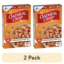  2 pack Oatmeal Crisp Heart Healthy Cereal Made with Whole Grain 19oz.....