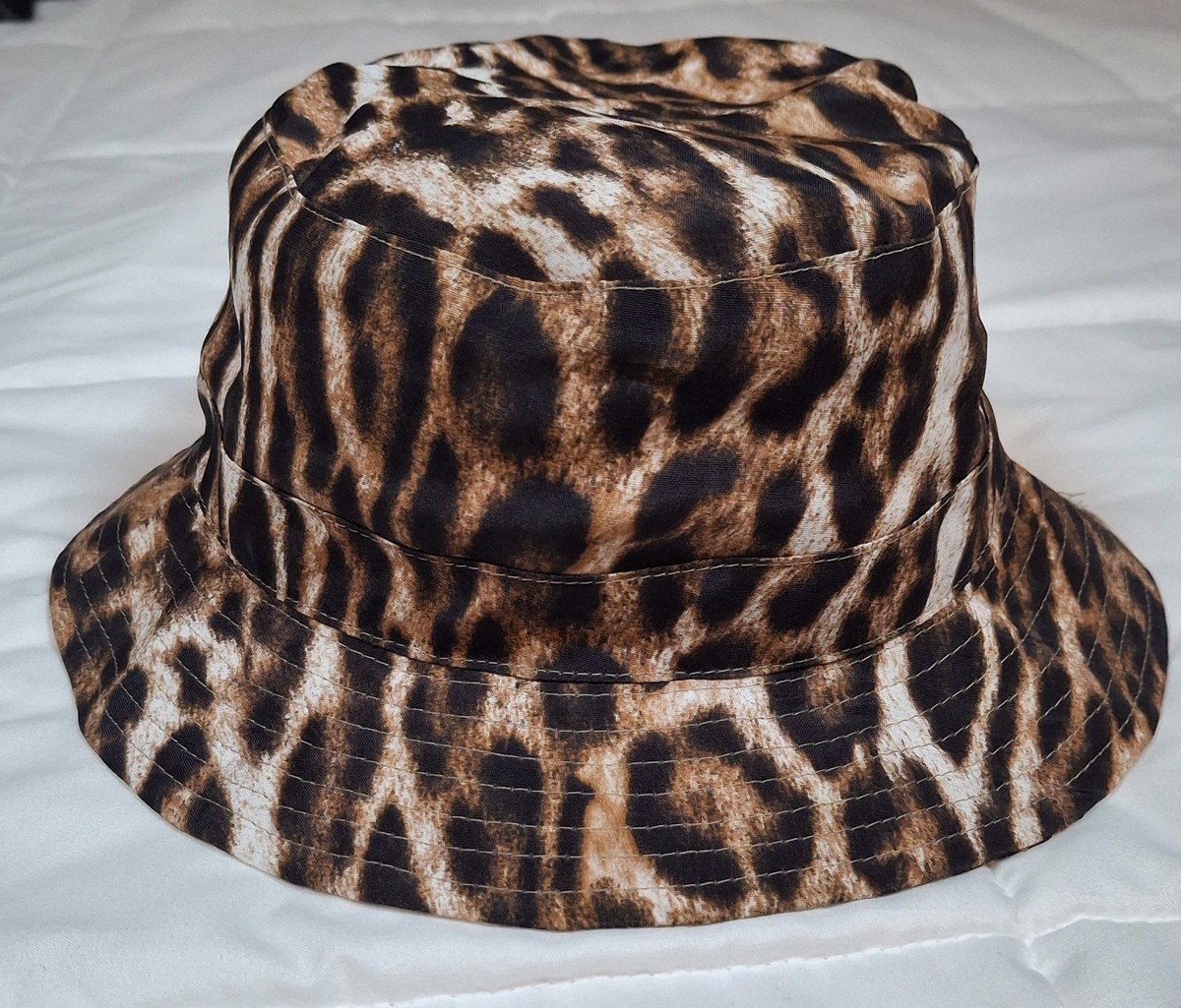 R13 Leopard Print Bucket Hat $125 - New (material tag inside  display picture 2
