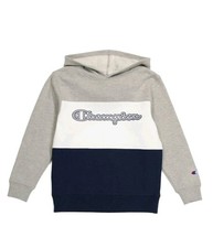 CHAMPION Big Boys Fleece Color Navy/Gray Hoodie Size S