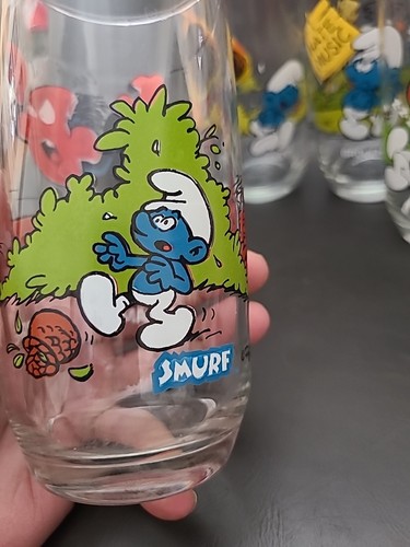 Komplettsatz 8 Schlumpf Sammler Gläser Hardees 1982 - Bild 14 von 20