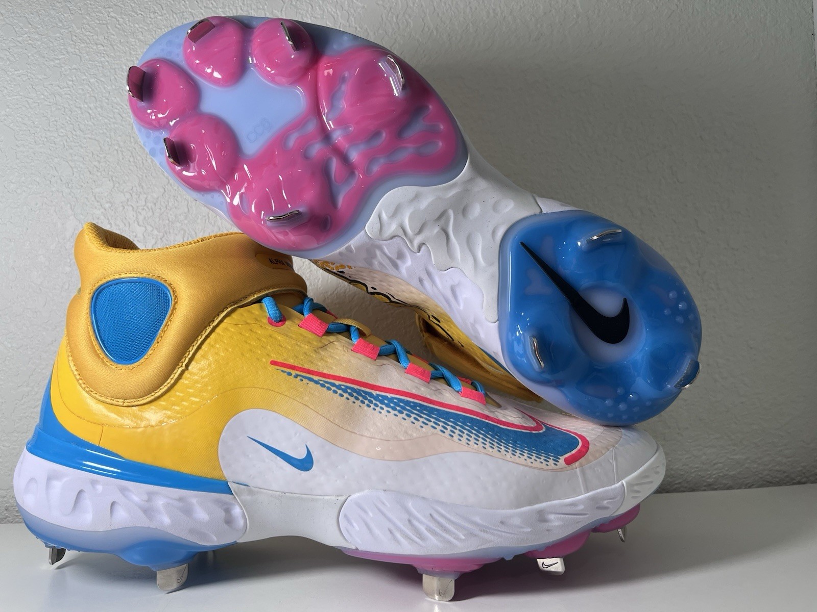 Nike RBI Exclusive Alpha Huarache Elite 3 Baseball Cleats Mens 12.5 FZ7344-700 thumbnail 2