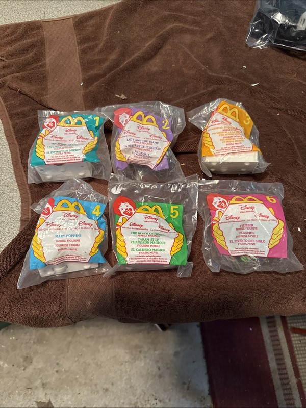 McDonald’s Happy Meal 1998 Disney Lot Of 6 Toys