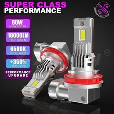 2pcs 9006 LED Headlight Bulb Conversion Kit Low Beam White Super Bright 6500K