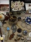 Vintage Costume Jewelry Lot – Necklaces, Bracelets, Brooches, Earrings, Watches — photo 5