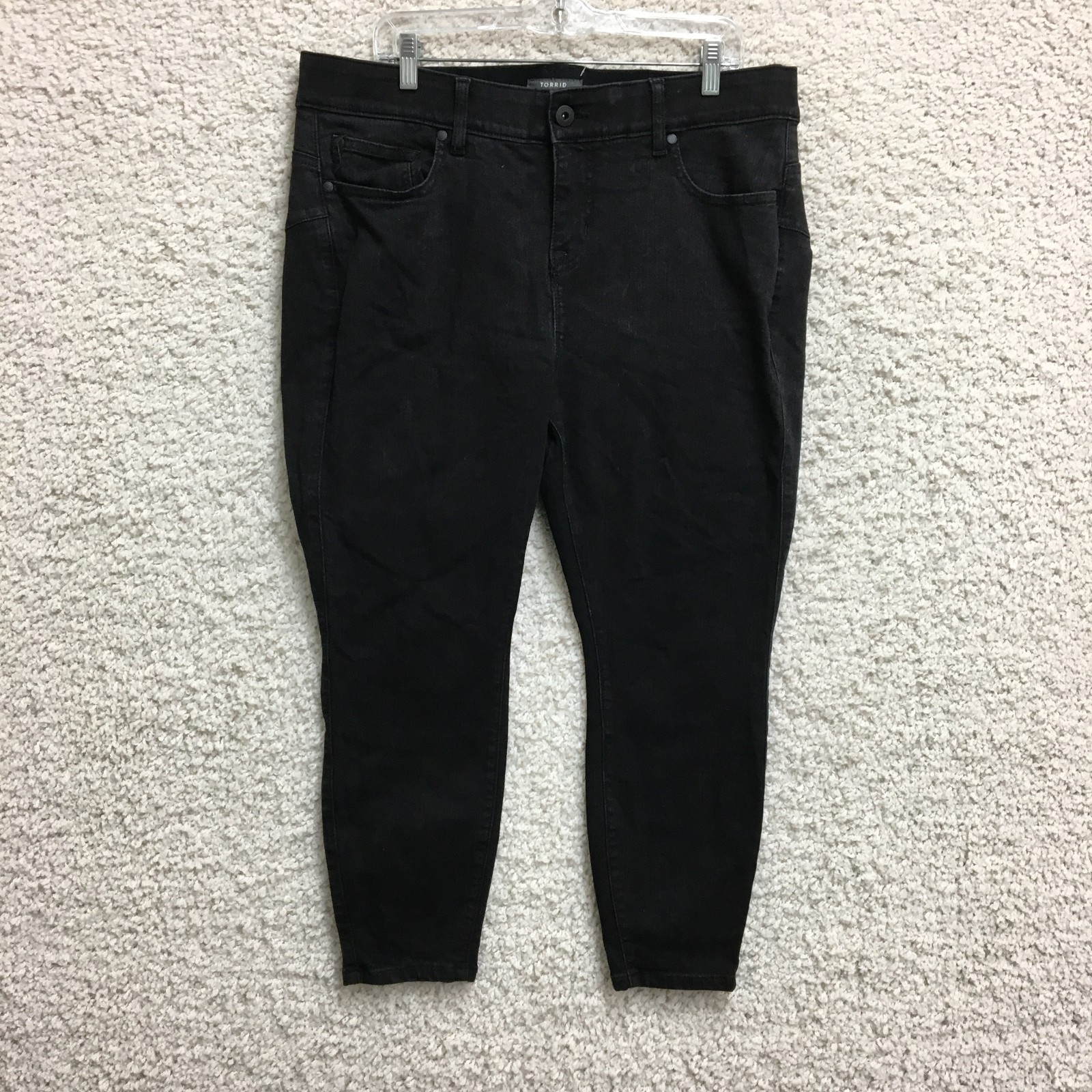 Torrid Jeans 18XS Adult Black Bombshell Skinny Premium Stretch Denim High Rise