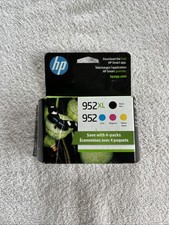 HP 952XL Black/952 Color Ink Combo 4-Pack - Genuine, Sealed Exp Jul 2024