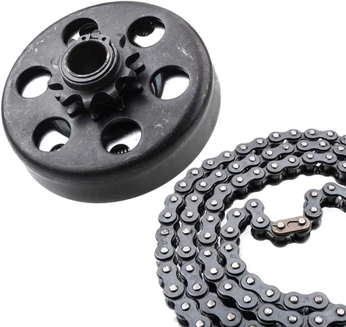 Minibike Go Kart Clutch 3/4" Bore 10 Tooth with #40/41/420 Chain - Picture 1 of 12