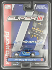Auto World Super III 2015 Chevy SS Stock Car Blue Version B 1/64 Scale - SC383